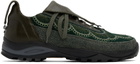 Kiko Kostadinov Green & Khaki Chalice Lace Up Sneakers