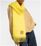 Loewe Anagram mohair and wool scarf