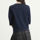 Beams Boy Women's 3/4 Sleeve Football T-Shirt in Navy