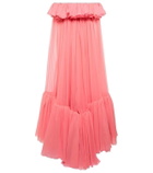Giambattista Valli Off-shoulder pleated gown