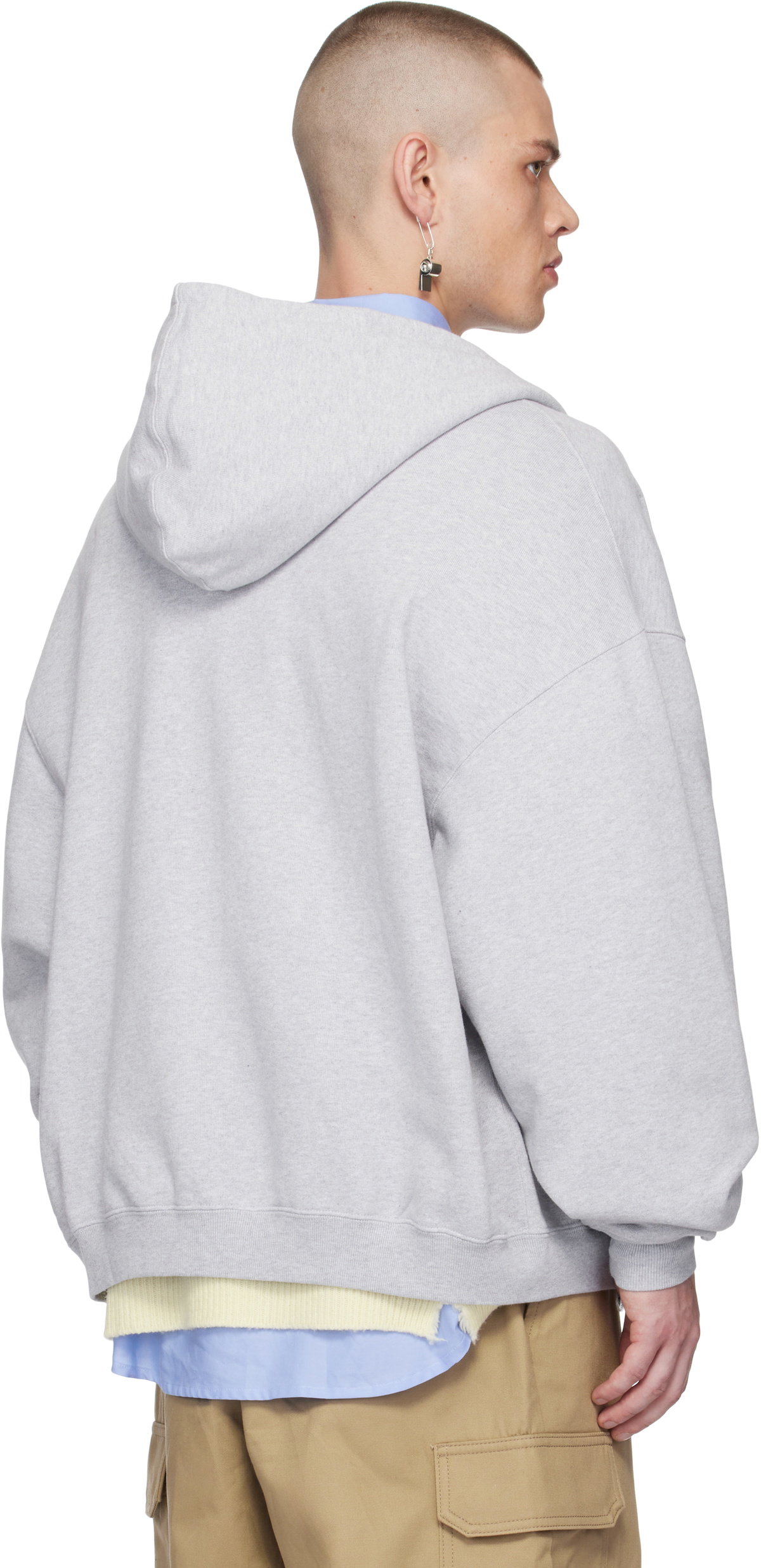 AMBUSH Gray Zip Up Hoodie Ambush