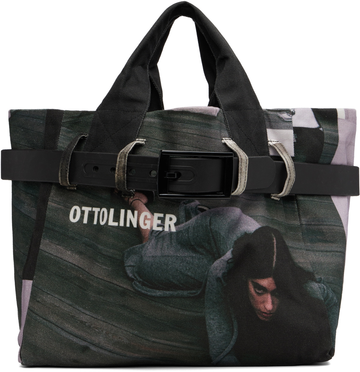 バッグ Ottolinger Denim Tote in Black Ottolinger Black Denim Tote Ottolinger