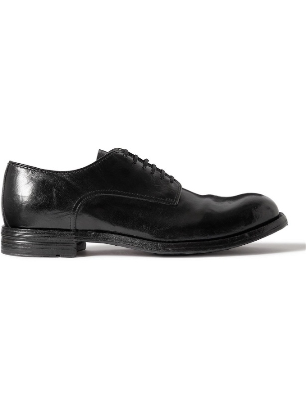 Photo: OFFICINE CREATIVE - Balance Polished-Leather Derby Shoes - Black
