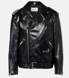 Saint Laurent Padded leather biker jacket