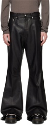 Rick Owens Black Bolan Leather Pants