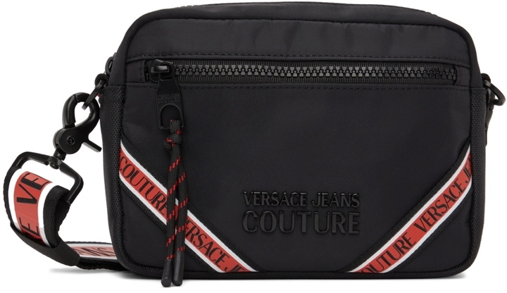 Photo: Versace Jeans Couture Black Canvas Messenger Bag