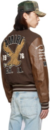 AMIRI Brown Eagle Bomber Jacket