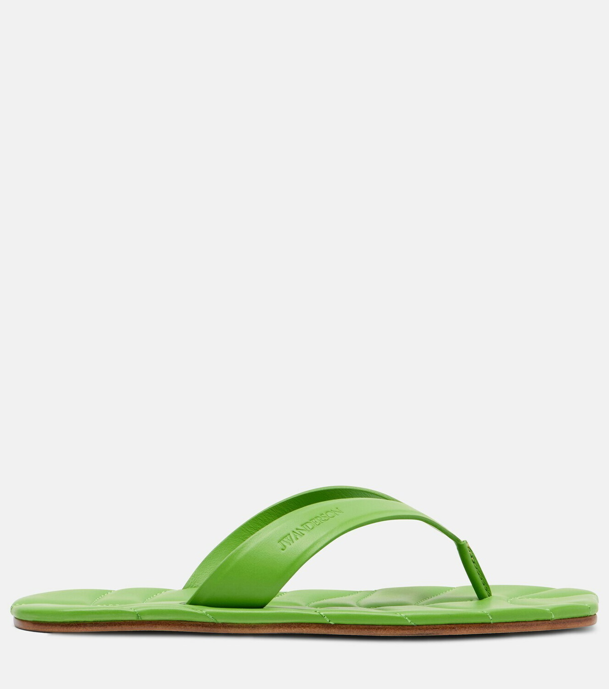 JW Anderson Leaf leather thong sandals