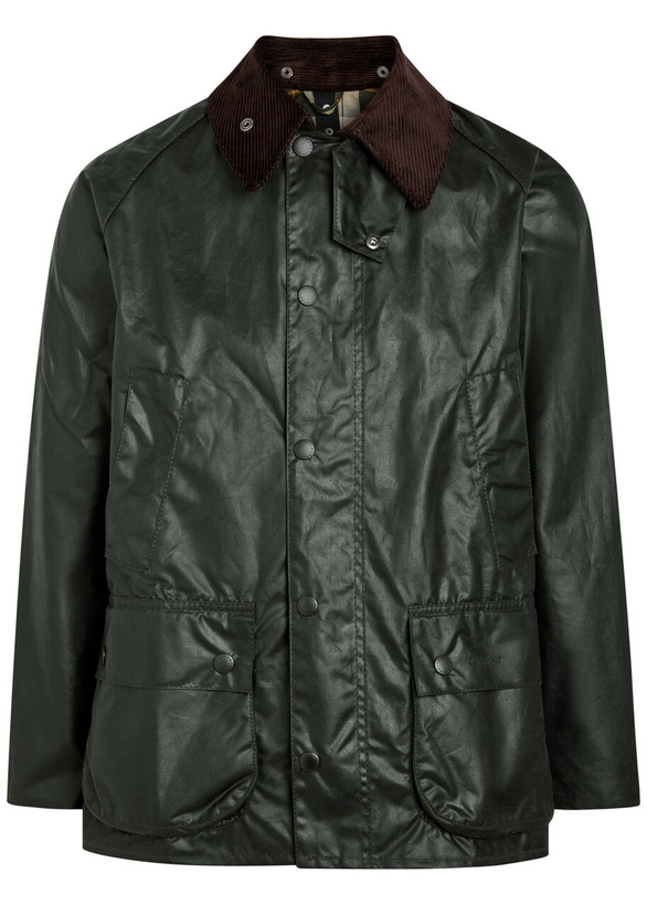 Photo: Barbour Bedale Waxed Cotton Jacket Green