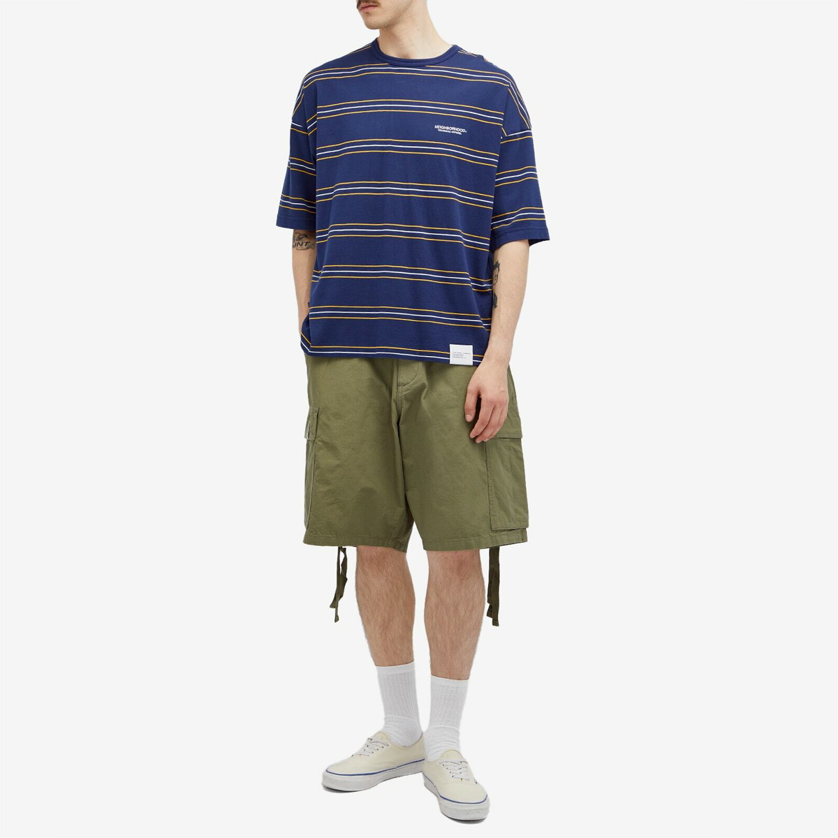 パンツ NEIGHBORHOOD 24SS WIDE CARGO SHORT PANTS 251SPNH-PTM07_04.webp?v=