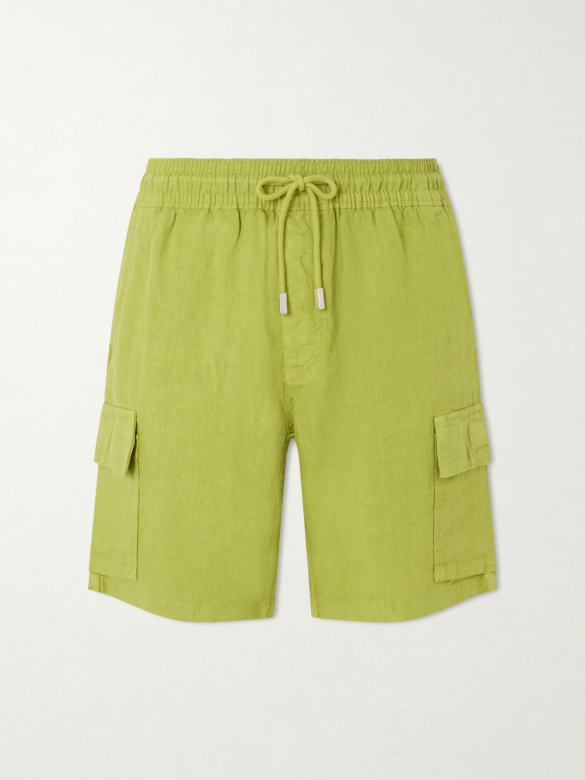 Vilebrequin - Straight-Leg Linen Drawstring Cargo Shorts - Green