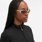 Oakley Plantaris Sunglasses in Matte Sand/Prizm Brown Gradient 