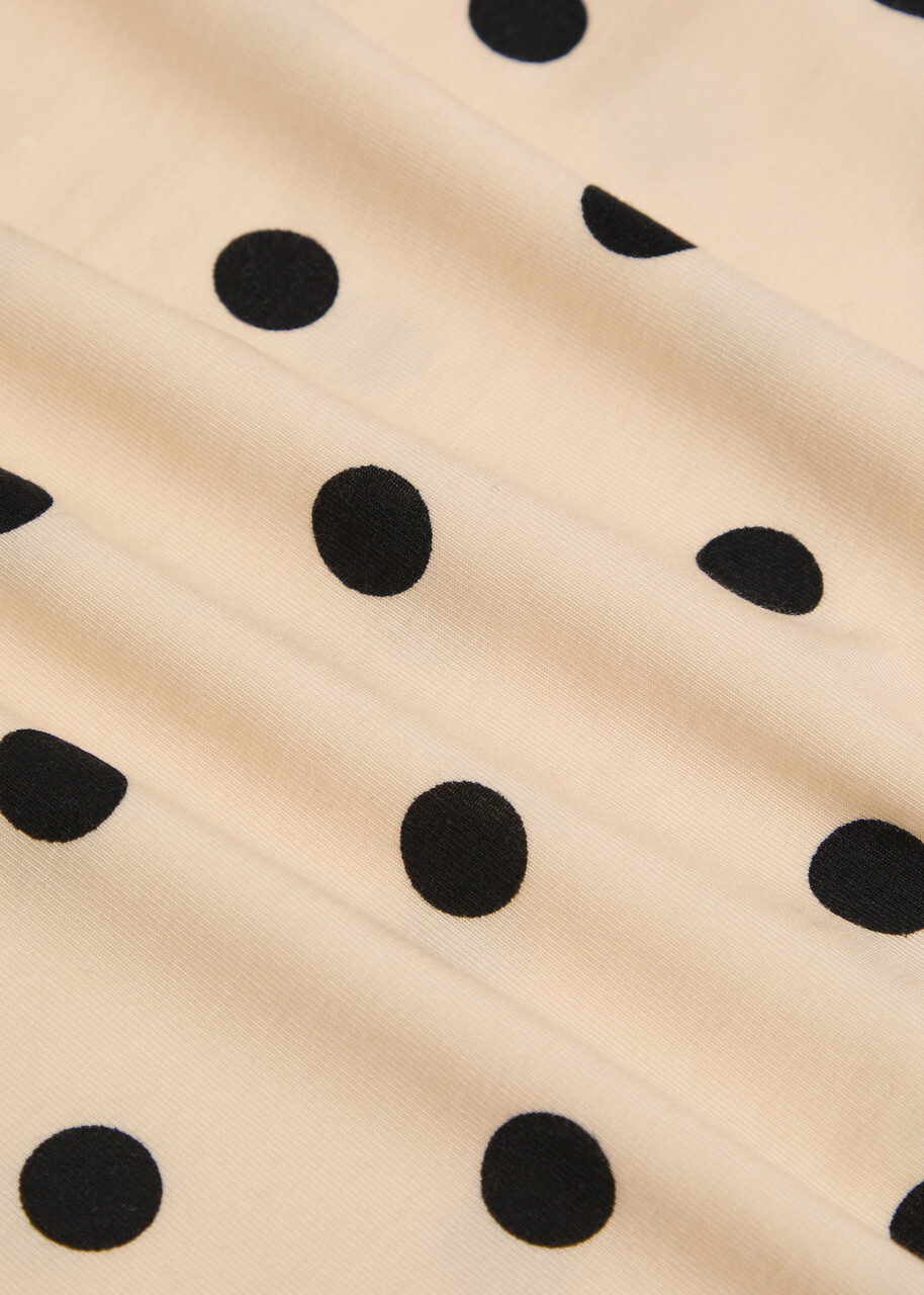 Reformation Dusk Polka dot Jersey Tank White