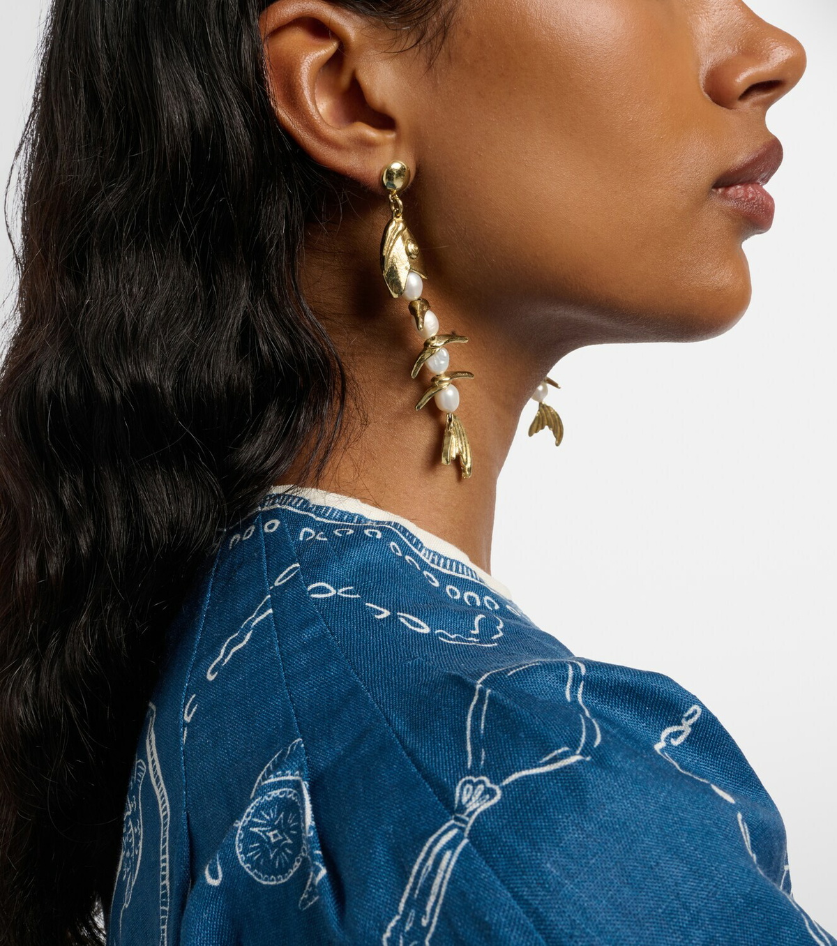 Alémais Calypso embellished drop earrings