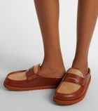 Birkenstock 1774 Naples leather-trimmed woven mules