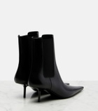 Saint Laurent Victoire 55 leather ankle boots