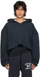 GREG ROSS SSENSE Exclusive Black V-Neck Hoodie