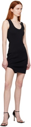 BOYAROVSKAYA Black Ribbed Minidress