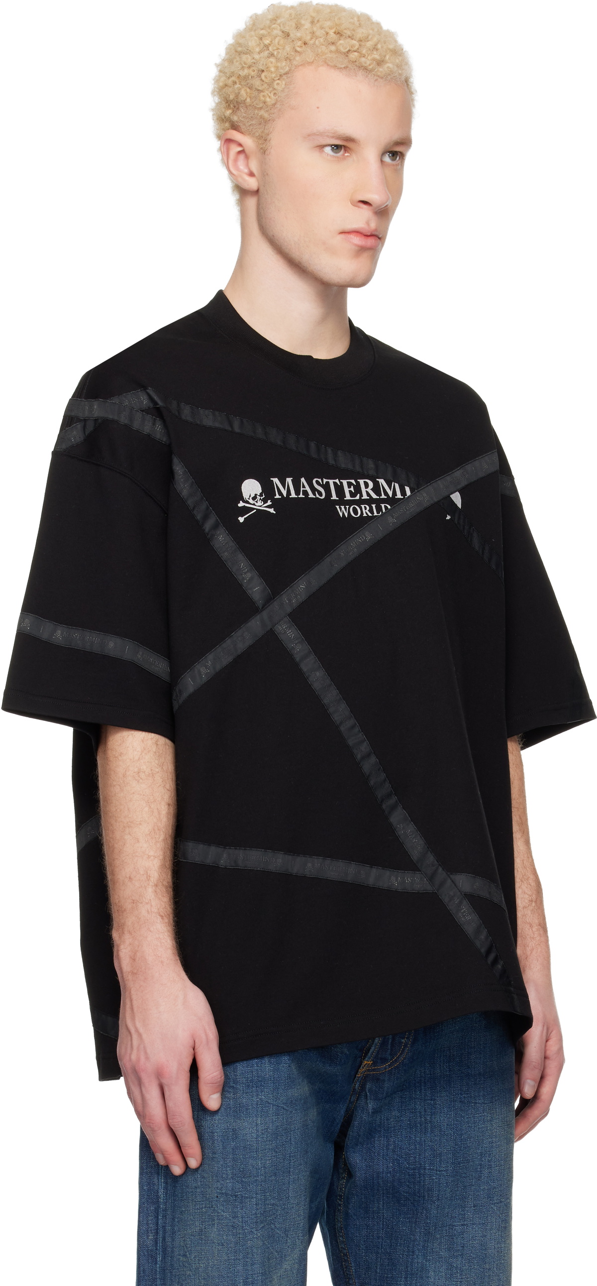 MASTERMIND WORLD Black Wrapped SS T-shirt