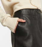 Stouls Linette leather miniskirt