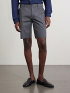 Slowear - Slim-Fit Cotton-Blend Gabardine Chino Shorts - Gray