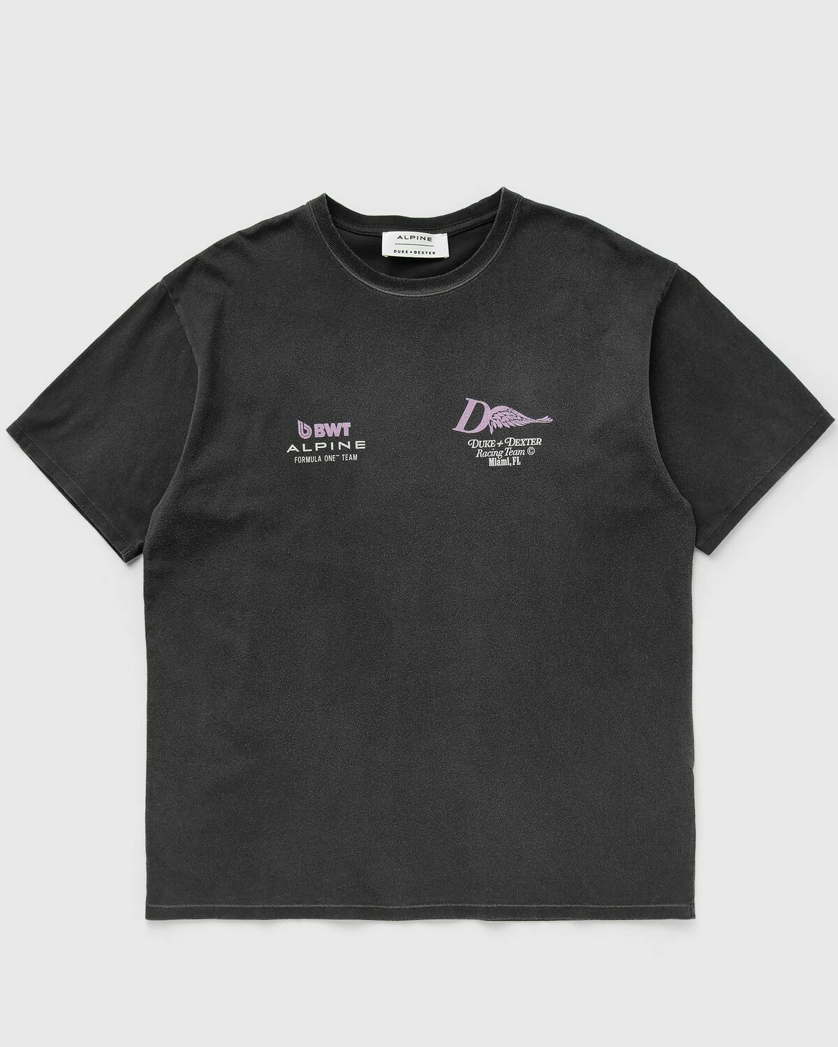 Duke & Dexter Alpine Formula One Team Helmet Black T-Shirt Black Mens Shortsleefe