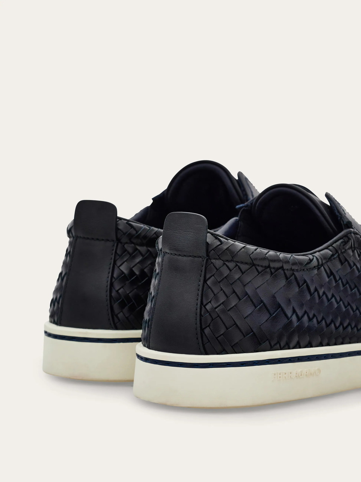 Ferragamo Mens Derby slip-on in Blue