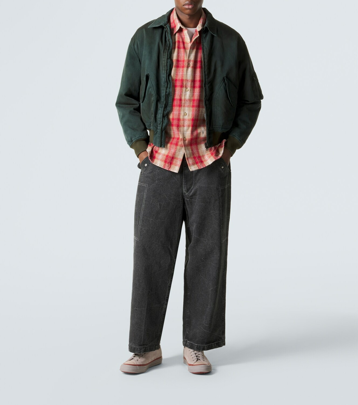 A.Presse Vintage silk and cotton bomber jacket A.PRESSE