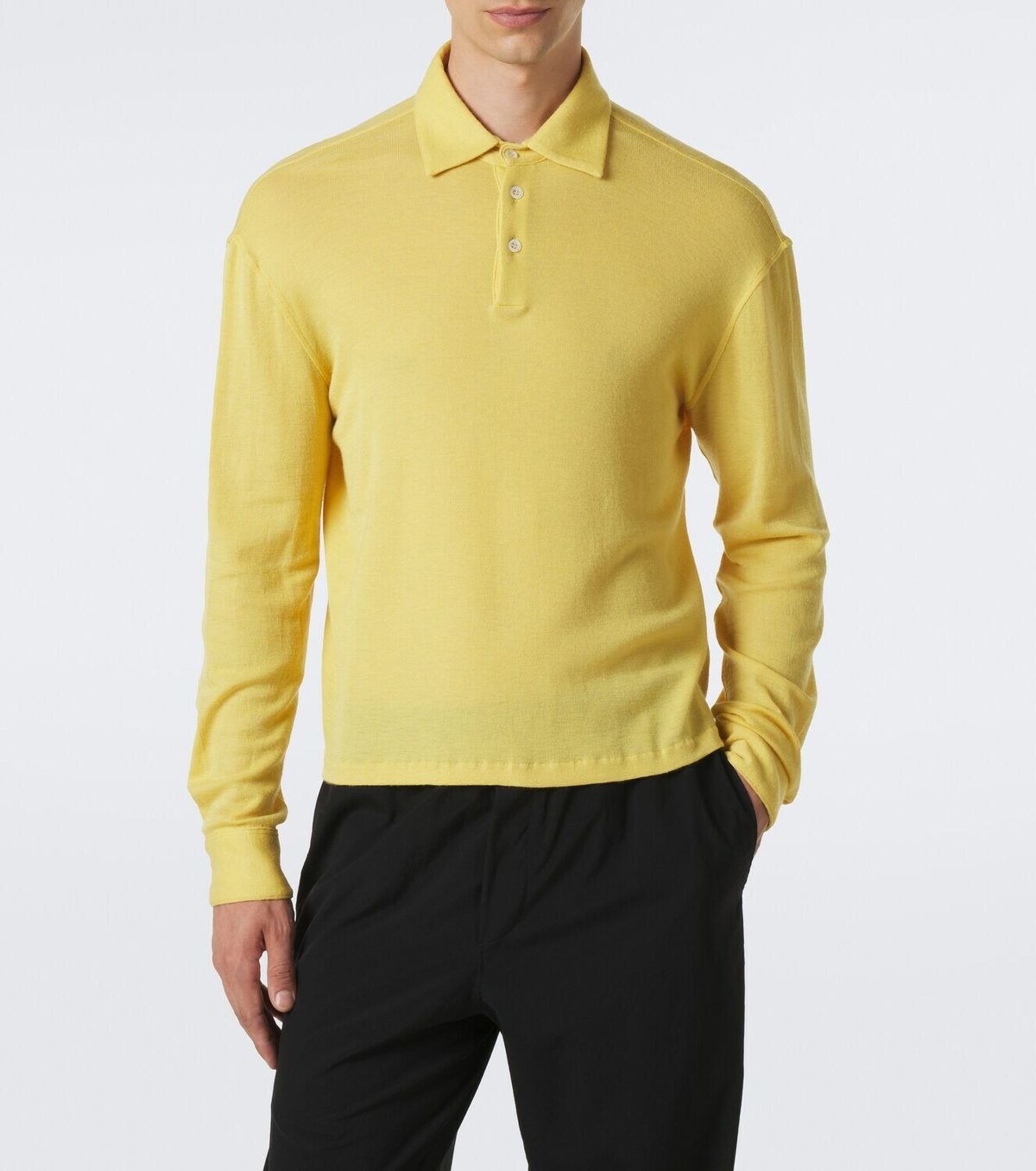 The Row Reyes cashmere and silk polo sweater