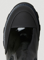 GANNI Patent Knee High Chelsea Boots