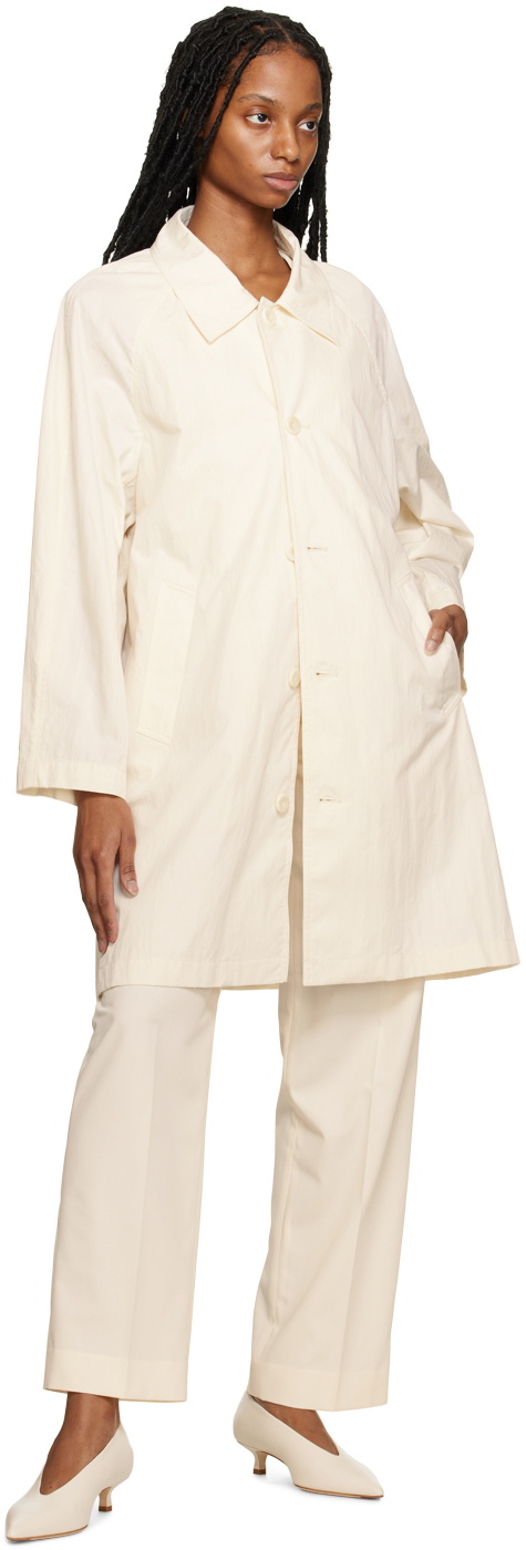 Dunst Off White April Shower Half Trench Coat