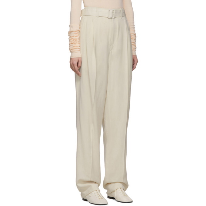 Lemaire Off-White Pleated Pants Lemaire