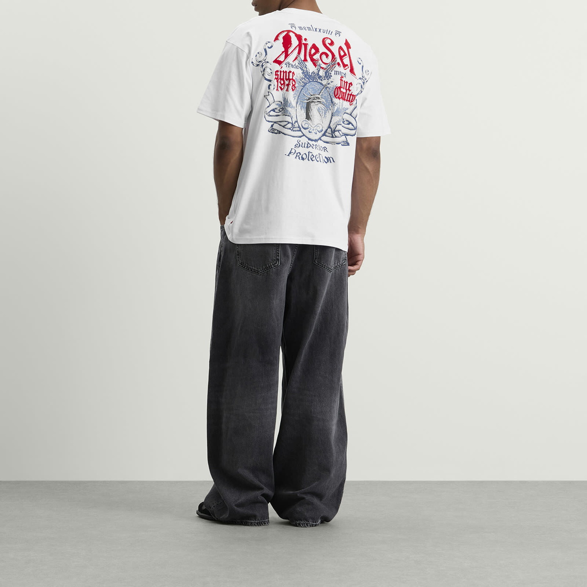 Diesel Men's Protection T-Shirt in Bright White