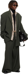 LU'U DAN Gray Misfit Blazer