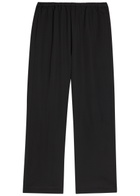 Rohe Cropped Wide-leg Trousers Black