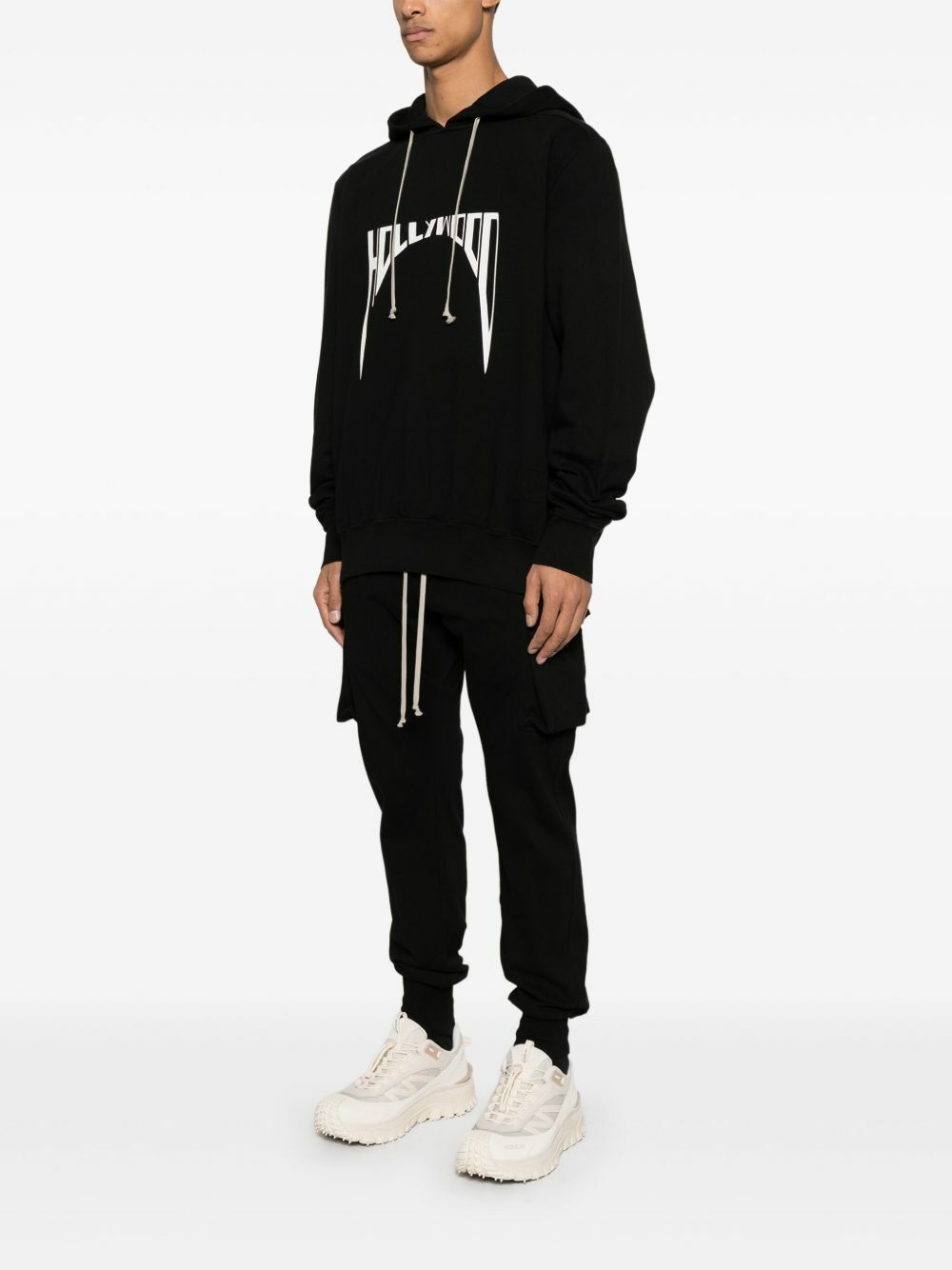 Rick Owens DRKSHDW Black Hollywood Hoodie Rick Owens Drkshdw