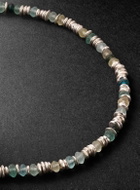 M. Cohen - Pilla Sterling Silver Glass Beaded Bracelet - Silver