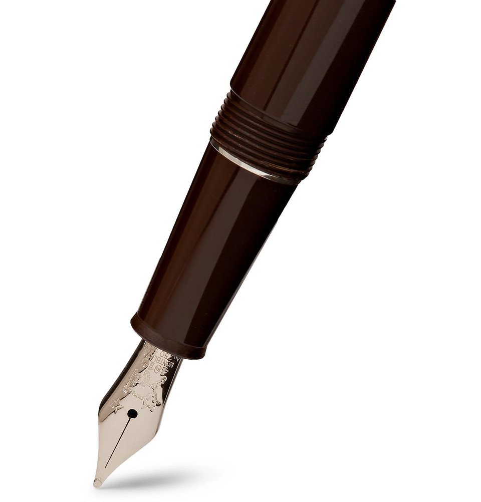 Montblanc - Meisterstück Le Petit Prince Silver-Tone and Resin Fountain Pen - Brown