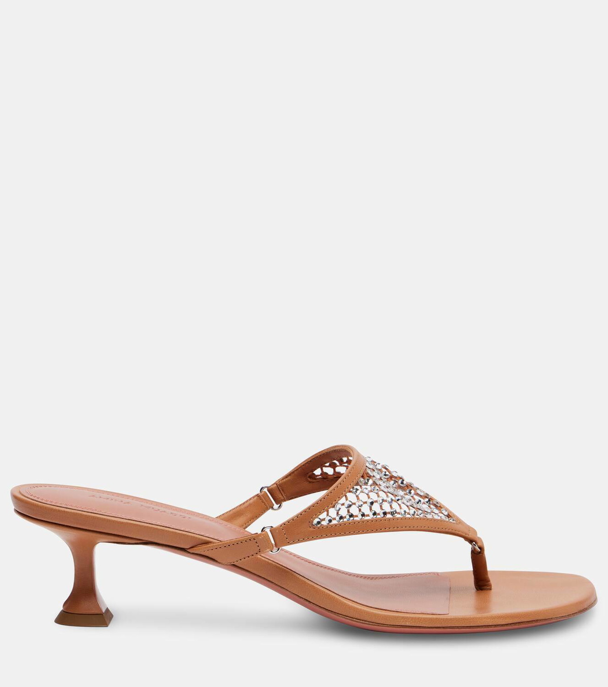 Amina Muaddi Cameron 45 embellished thong sandals