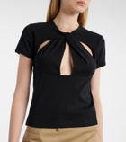 Coperni Cutout cotton T-shirt
