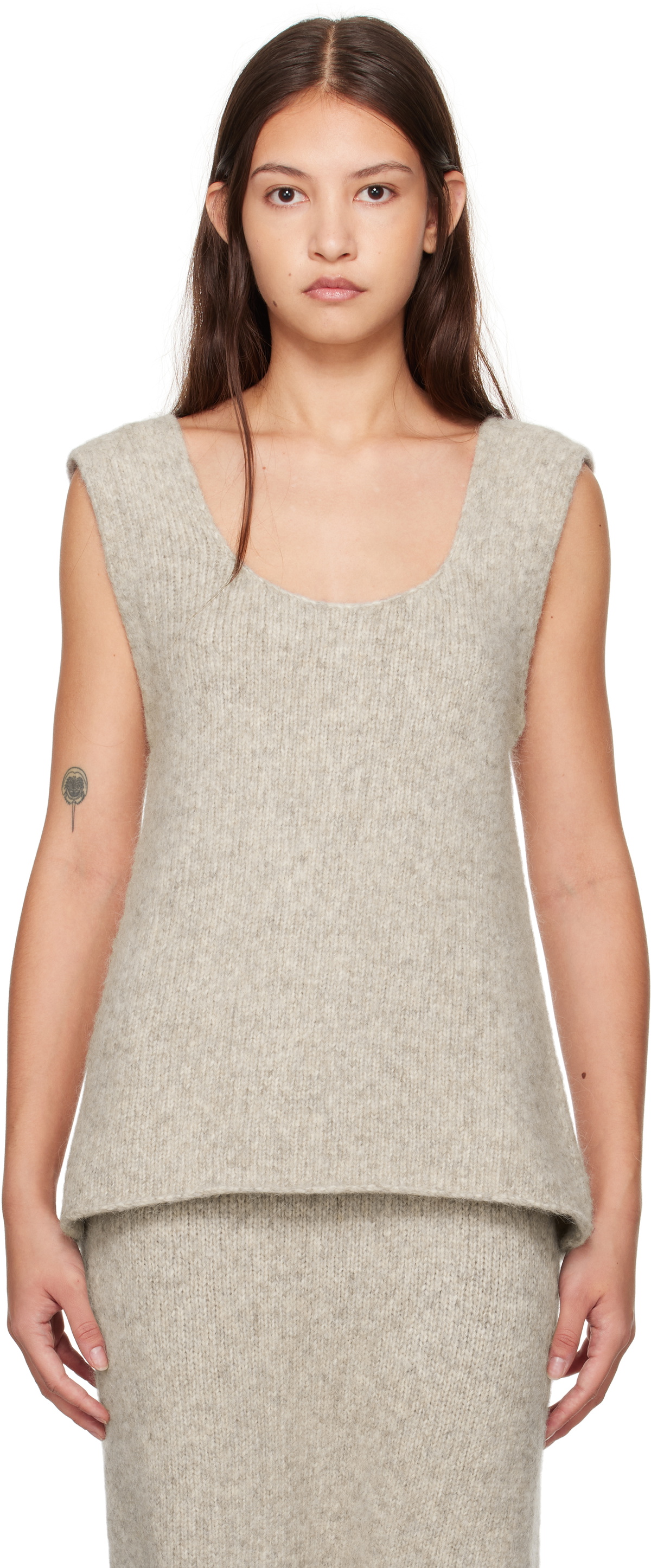 Lauren Manoogian Gray Loft Tank Top Lauren Manoogian