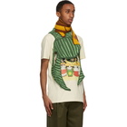 Loewe Brown and Green Ken Price La Palme Edition Cashmere Scarf