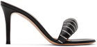 Gianvito Rossi Black Bijoux Crystal Heeled Sandals