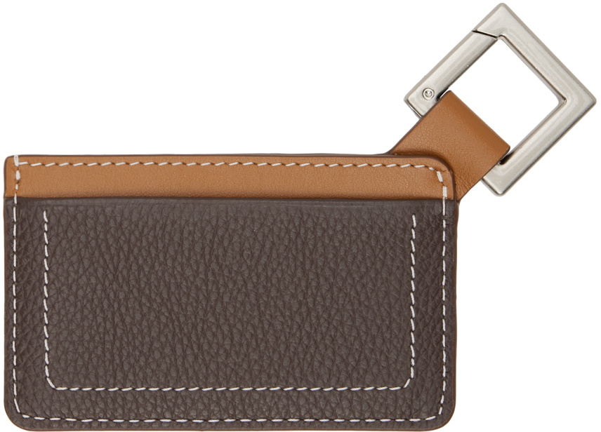 JACQUEMUS Brown Les Classiques 'Le porte-cartes Cuerda' Card Holder