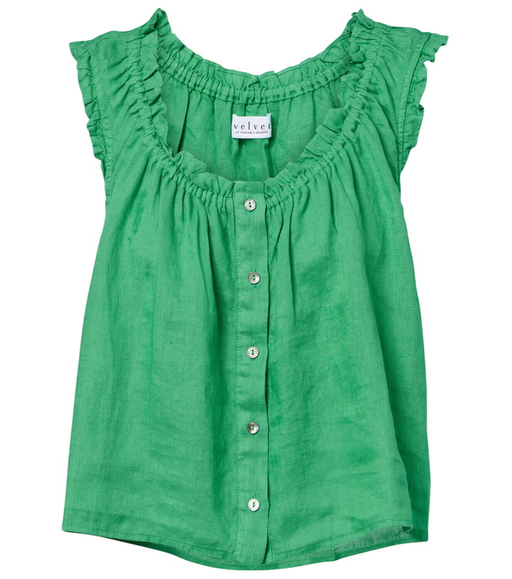 Photo: Velvet Tana linen top