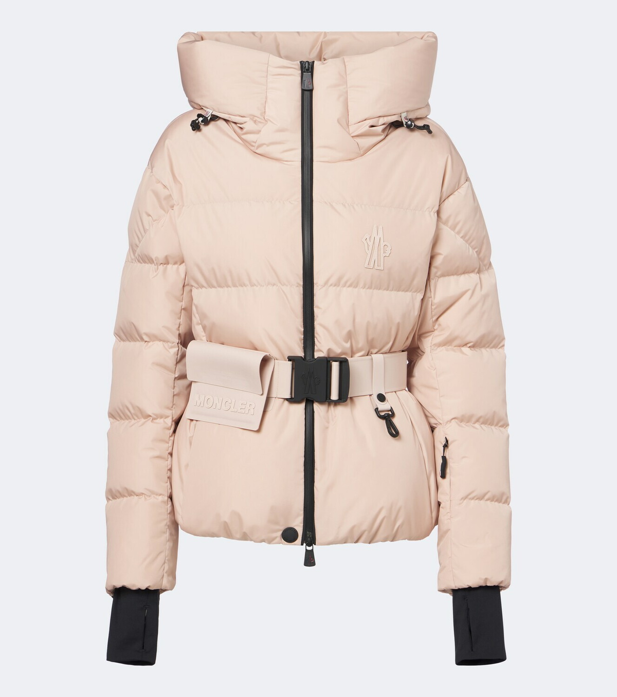Moncler Grenoble Bouquetin belted hooded down ski jacket