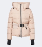 Moncler Grenoble Bouquetin belted hooded down ski jacket
