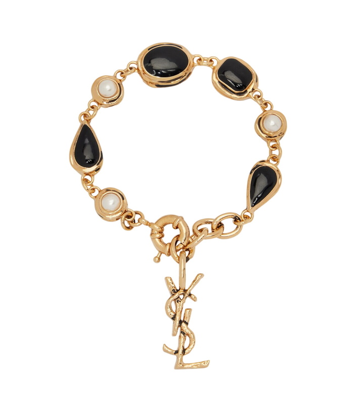Photo: Saint Laurent Cassandre embellished chain bracelet