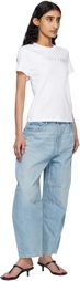 Helmut Lang White Slim Logo T-shirt