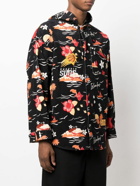 JUST DON - Printed Cotton Hooded Jacket